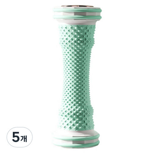 헬씨닷 실리콘 발 마사지 롤러, 5개, 그린