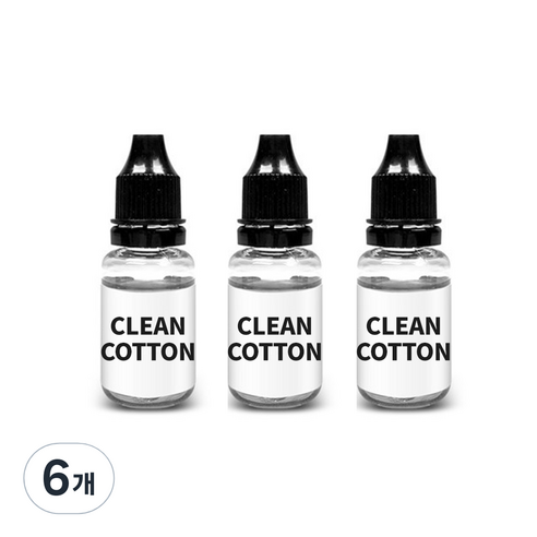 디씨네트워크 차량용 방향제 리필오일 15ml, 6개, 클린코튼