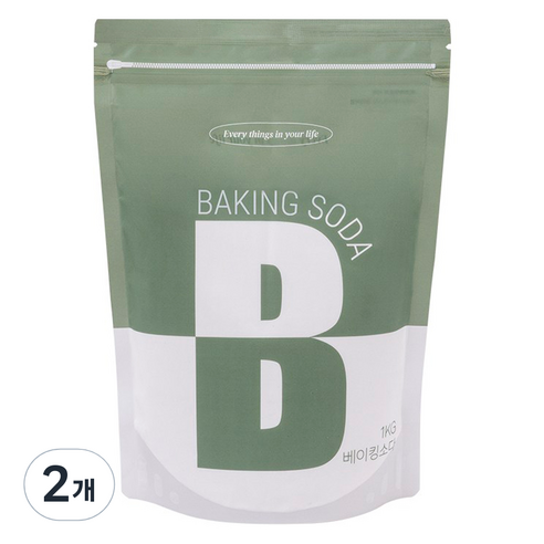 비즐리 베이킹소다 프리미엄 세제, 1kg, 2개