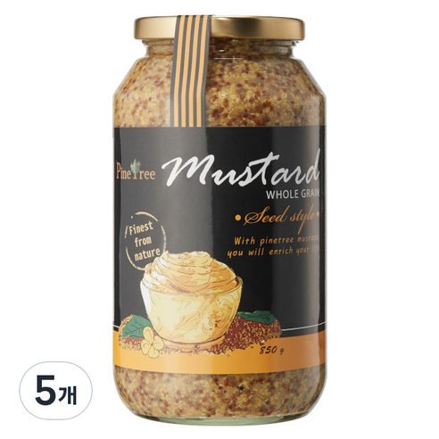 파인트리 홀그레인 머스터드 소스, 850g, 5개