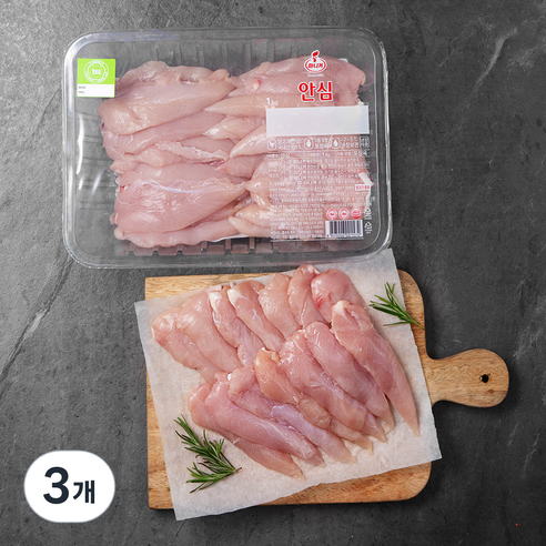 마니커 1등급 닭안심 (냉장), 1kg, 3개
