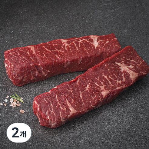 미트엔조이 호주산 살치살 스테이크용 (냉장), 400g, 2개