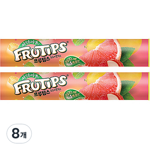 프루팁스 젤리 트로피칼믹스, 140g, 8개