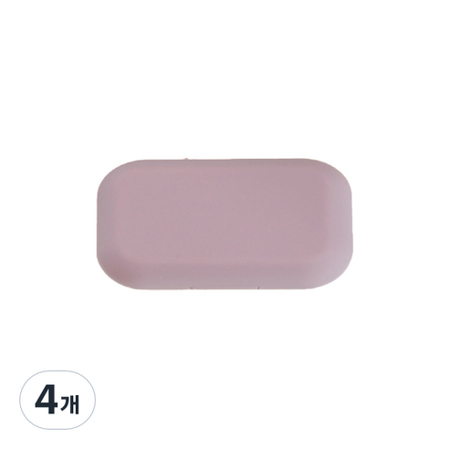 FTSY 휴대용 렌즈케이스 렌즈통, 퍼플, 4개
