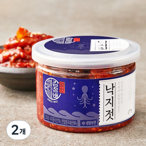 굴다리 김정배 명인젓갈 낙지젓, 250g, 2개