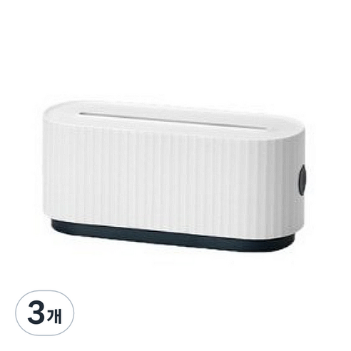 더자카 클라우드 파스텔 전선정리함 화이트, 3개