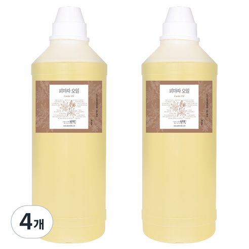 피마자 바디오일, 1L, 4개