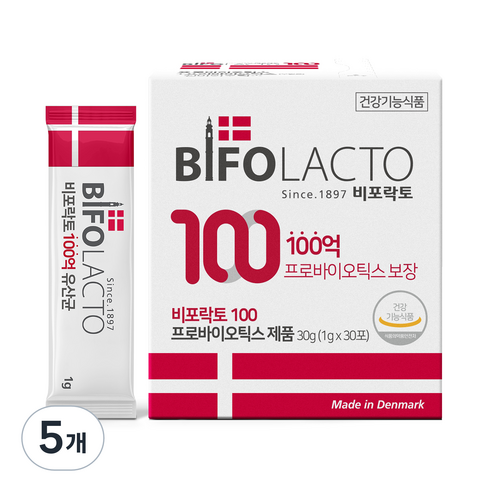 비포락토 100 유산균, 30g, 5개