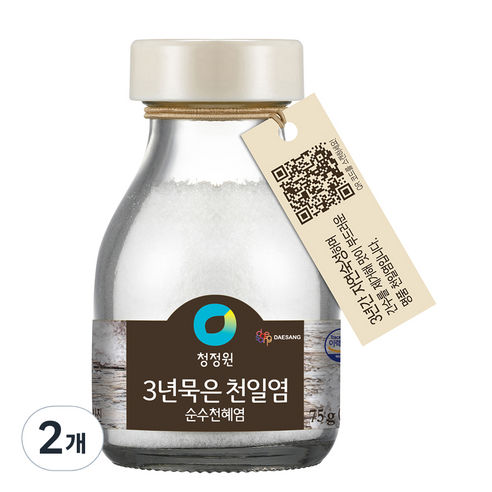 청정원 3년묵은 천일염, 75g, 2개