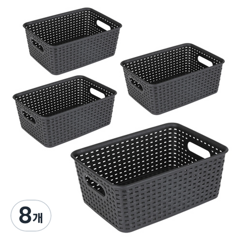 마이스타일 Y 바스켓 3호, 블랙, 8개