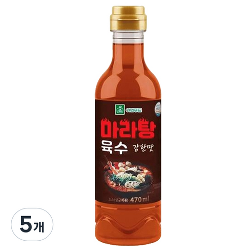 이엔푸드 마라탕 육수 강한맛, 5개, 470ml