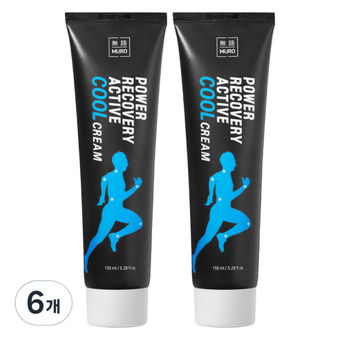 무로 바라나스 파워 리커버리 액티브 쿨크림, 6개, 150ml