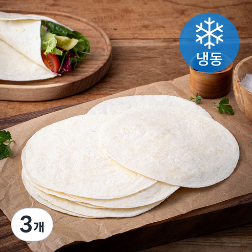 세미원 밀또띠아 6인치 (냉동), 26g, 3개, 12개입