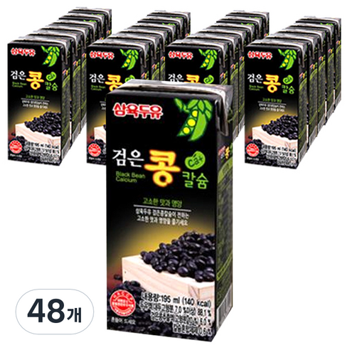 삼육두유 검은콩 칼슘, 195ml, 48개