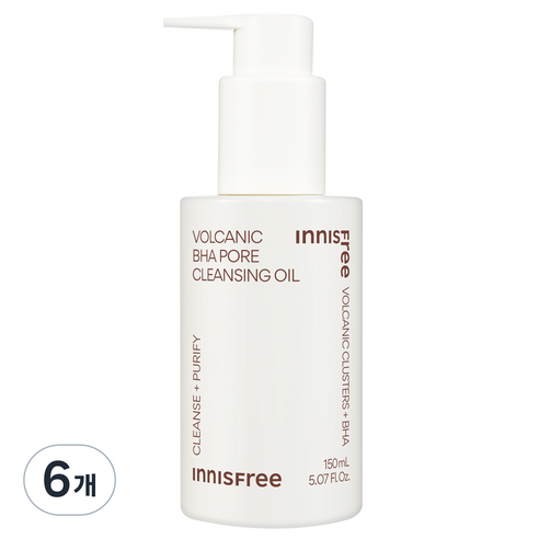 이니스프리 화산송이 모공 바하 클렌징 오일, 150ml, 6개