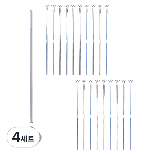 파티쇼 버블 풍선 컵스틱 2종 x 10p 세트 70cm, 혼합색상, 4세트