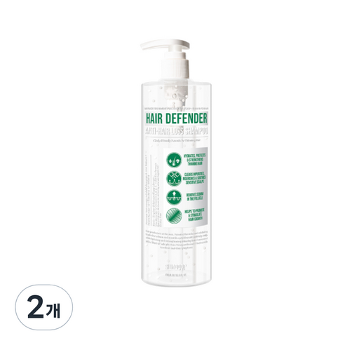 스웨거 헤어 디펜더 탈모샴푸, 490ml, 2개