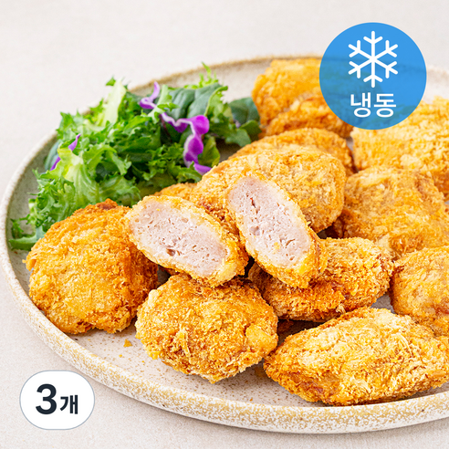 탐스푸드 제주흑돼지 미니돈가스 (냉동), 350g, 3개