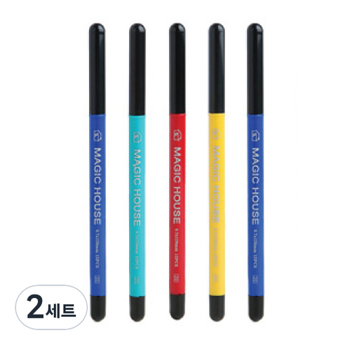 매직하우스 매직하우스 전자동연필 연필심 5종 세트, 0.7mm, 2세트