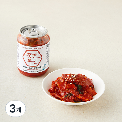 [로켓프레시] 홍캔두잇 홍어무침 PET형, 3개, 220g