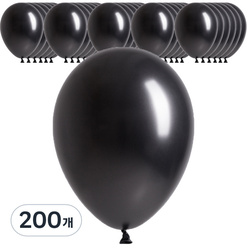 셈퍼텍스 펄풍선 30cm, 펄블랙, 200개