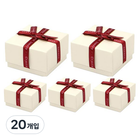 에이비엠코리아 쥬얼리 선물상자, 베이지, 20개입