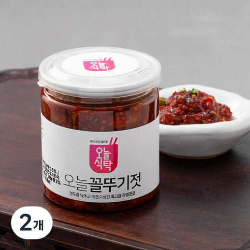 오늘식탁 강경 꼴뚜기젓, 250g, 2개