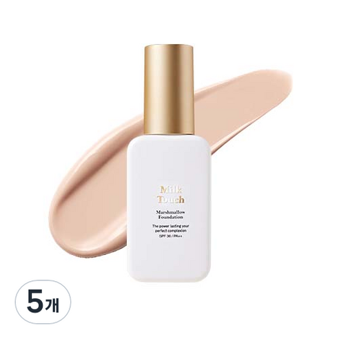 밀크터치 마쉬멜로우 파운데이션 30ml, 21호, 5개