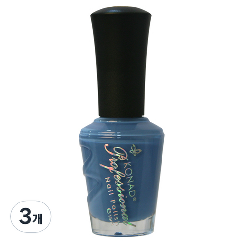 코나드 프로페셔널 레귤러 네일 폴리쉬 15ml, 크림블루, 3개