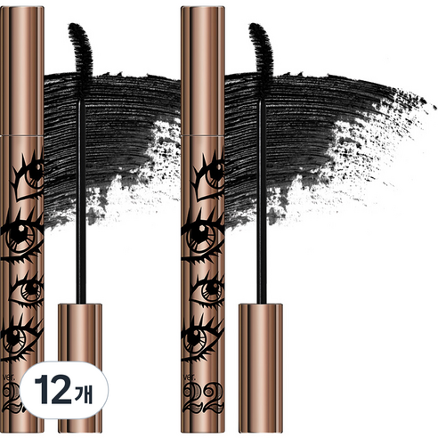 조성아22 동공미인 퍼펙트 롱앤컬 마스카라 6.5g, 블랙, 12개