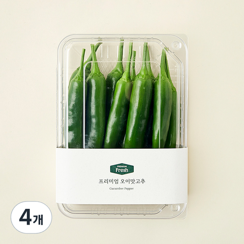 프리미엄 오이맛고추, 200g, 4개