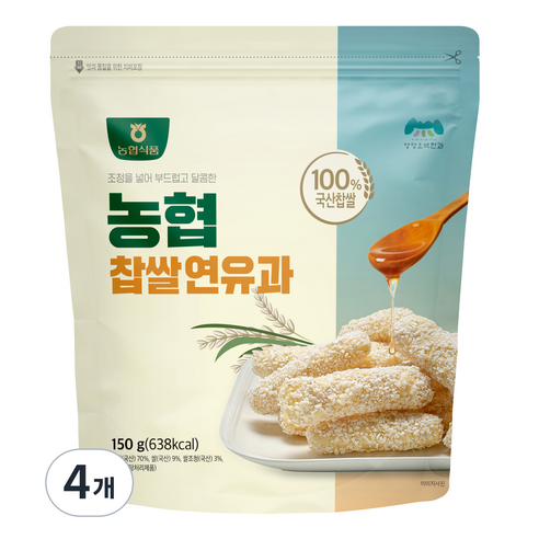 농협 찹쌀연유과, 150g, 4개