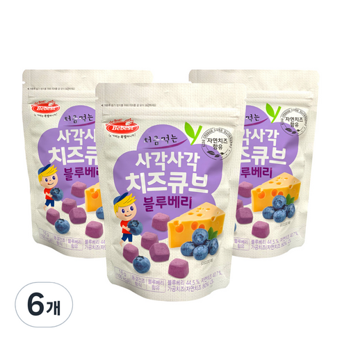 베베스트 처음먹는 사각사각 치즈큐브, 블루베리