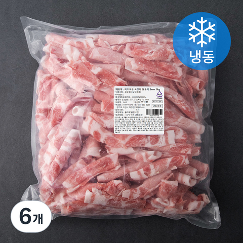 미트포유 목전지 돌돌이 2mm, 3kg, 6개