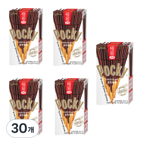해태제과 포키 극세 막대과자, 44g, 30개