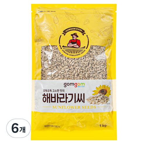곰곰 해바라기씨, 1kg, 6개