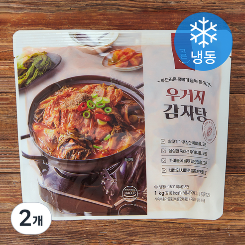 고른 우거지 감자탕 (냉동), 1kg, 2개