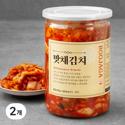 부자가김치 맛채, 800g, 2개