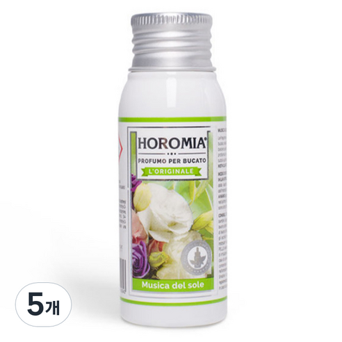 호로미아 고농축 진한 섬유탈취제 뮤직오브더썬, 50ml, 5개