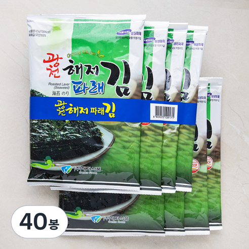 광천 해저 파래 전장김, 40봉, 23g