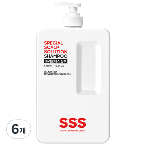 트리플에스 약산성 탈모샴푸, 1350ml, 6개