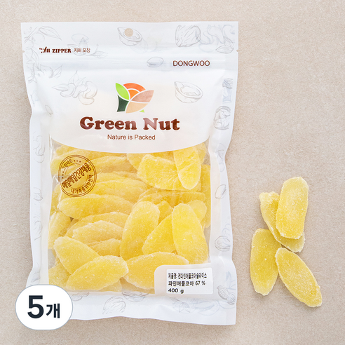 그린너트 건파인애플 코아 슬라이스, 400g, 5개