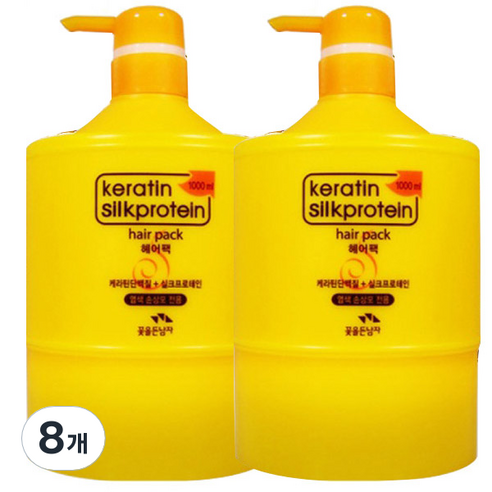 꽃을든남자 케라틴 헤어팩, 1000ml, 8개