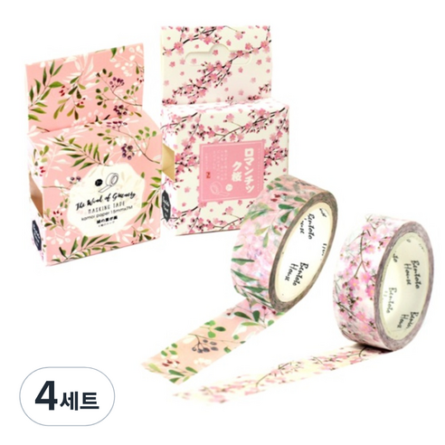 라이프포인트 마스킹 테이프 세트, S1012, S1015, 4세트