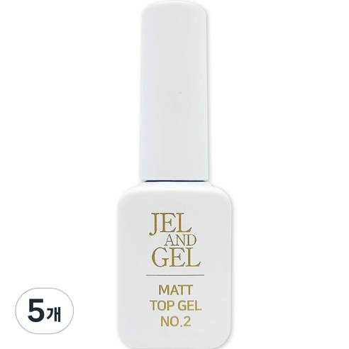 메이브라운 젤앤젤 매트 탑 젤 엠보아트 9g, 투명, 5개