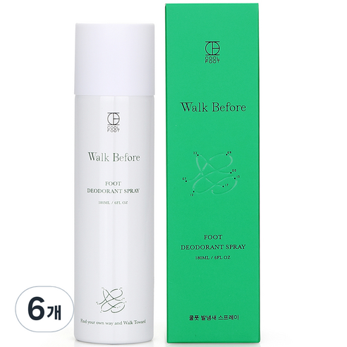 쿨풋 발냄새 풋스프레이 180ml, 1개, 6개
