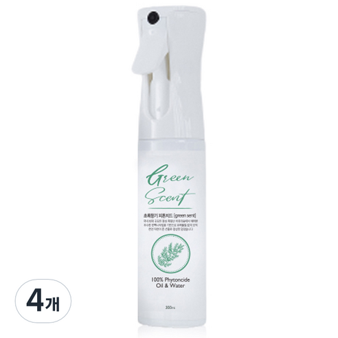 초록향기 피톤치드 스프레이, 300ml, 4개