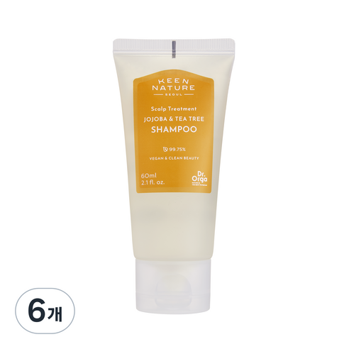 닥터올가 호호바 티트리 샴푸, 60ml, 6개