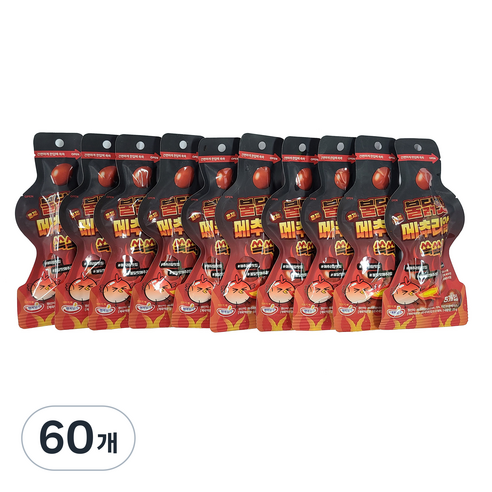 행복담기 불닭맛 메추리알 쏙쏙, 25g, 60개