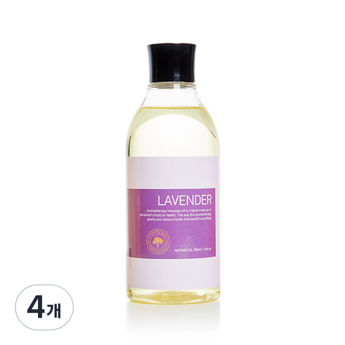 아로하트리즈 솔루션 바디오일 라벤더향, 300ml, 4개